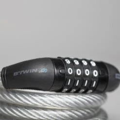 ANTIVOL ACCESSOIRES VELO SPIRALE SERRURE CODE 120 GRIS -Vélo route Magasin antivol accessoires velo spirale serrure code 120 gris 2