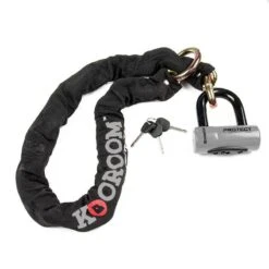 Antivol PROTECT CHAIN ET BLOQUE DISQUE SRA Gris KOOROOM -Vélo route Magasin antivol protect chain et bloque disque sra gris kooroom 2