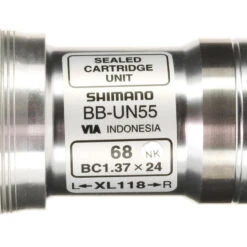 BOITIER DE PEDALIER CARRE 118MM BBUN55 SHIMANO -Vélo route Magasin boitier de pedalier carre 118mm bbun55 shimano 4