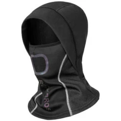 ROCKBROS Cagoule Balaclava Polaire Respirant Coupe-Vent Cache-Cou Moto Vélo Ski Noir
