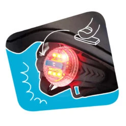 Crazy Safety Casque De Vélo Intégral Pour Enfants | Noir | Lumière Arrière | Certifié EN1078 -Vélo route Magasin casque de velo integral pour enfants noir lumiere arriere certifie en1078 3