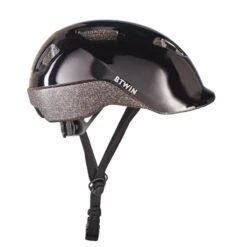 BTWIN CASQUE VELO ENFANT 100 NOIR -Vélo route Magasin casque velo enfant 100 noir 4