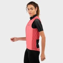 Gilet Vélo Coupe-vent Femme Cyclisme V1-W Cancano Corail -Vélo route Magasin gilet velo coupe vent femme cyclisme v1 w cancano corail 2
