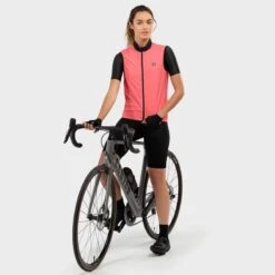 Gilet Vélo Coupe-vent Femme Cyclisme V1-W Cancano Corail -Vélo route Magasin gilet velo coupe vent femme cyclisme v1 w cancano corail 3