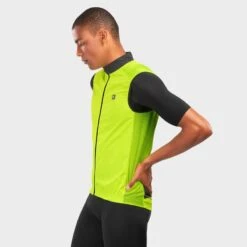 Gilet Vélo Coupe-vent Homme Cyclisme V1 Langkawi Jaune Brillant -Vélo route Magasin gilet velo coupe vent homme cyclisme v1 langkawi jaune brillant 2