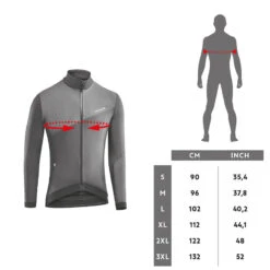Rockrider MAILLOT Manches Longues Vélo VTT XC Mi Saison Homme Rouge -Vélo route Magasin maillot manches longues velo vtt xc mi saison homme rouge 5