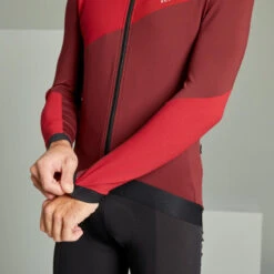 Rockrider MAILLOT Manches Longues Vélo VTT XC Mi Saison Homme Rouge -Vélo route Magasin maillot manches longues velo vtt xc mi saison homme rouge 7