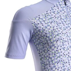 MAILLOT VELO ROUTE MANCHES COURTES RC500 FEMME FLORAL LAVANDE -Vélo route Magasin maillot velo route manches courtes rc500 femme floral lavande 2