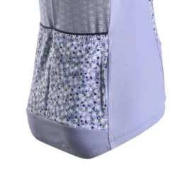 MAILLOT VELO ROUTE MANCHES COURTES RC500 FEMME FLORAL LAVANDE -Vélo route Magasin maillot velo route manches courtes rc500 femme floral lavande 5