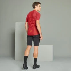 Rockrider Maillot VTT Manches Courtes Race 700 Rouge -Vélo route Magasin maillot vtt manches courtes race 700 rouge 7