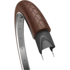 Edge Pneu Mambo 28 X 2.00"/ 50-622 Mm - Marron Foncé Avec Reflet