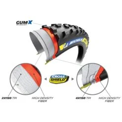 Pneu Vtt 29x2.35 Michelin Wild Xc Racing Line Tubeless Ready Noir Ts (60-622) -Vélo route Magasin pneu vtt 29x235 michelin wild xc racing line tubeless ready noir ts 60 622 2