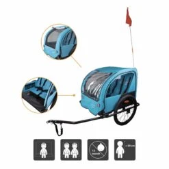 REMORQUE KID AVENTURE ADD ONE -Vélo route Magasin remorque kid aventure add one 2