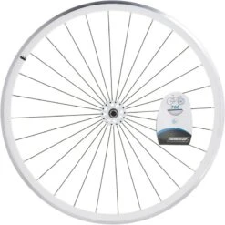 ROUE FIXIE 700 BLANC AVANT -Vélo route Magasin roue fixie 700 blanc avant 3