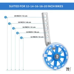 Roues D'entraînement Pour Vélo Pour Enfants De 12 à 20 Pouces - Noir -Vélo route Magasin roues dentrainement pour velo pour enfants de 12 a 20 pouces noir 2