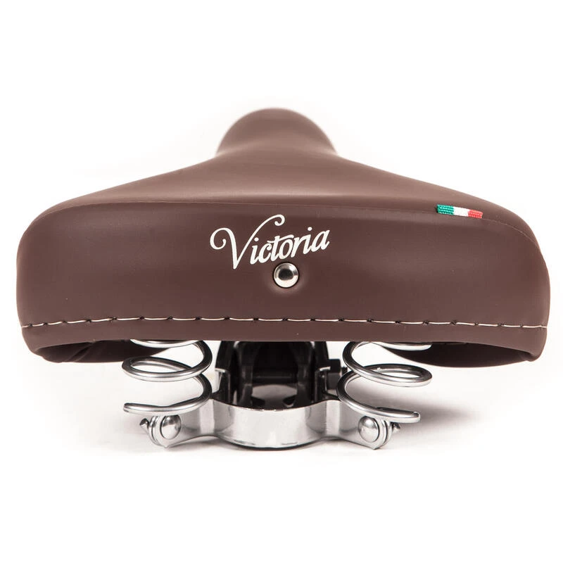 Selle De Vélo Victoria Avec Ressorts Chromés - Brun Foncé 4 Selle De Vélo Victoria Avec Ressorts Chromés - Brun Foncé – Image 2