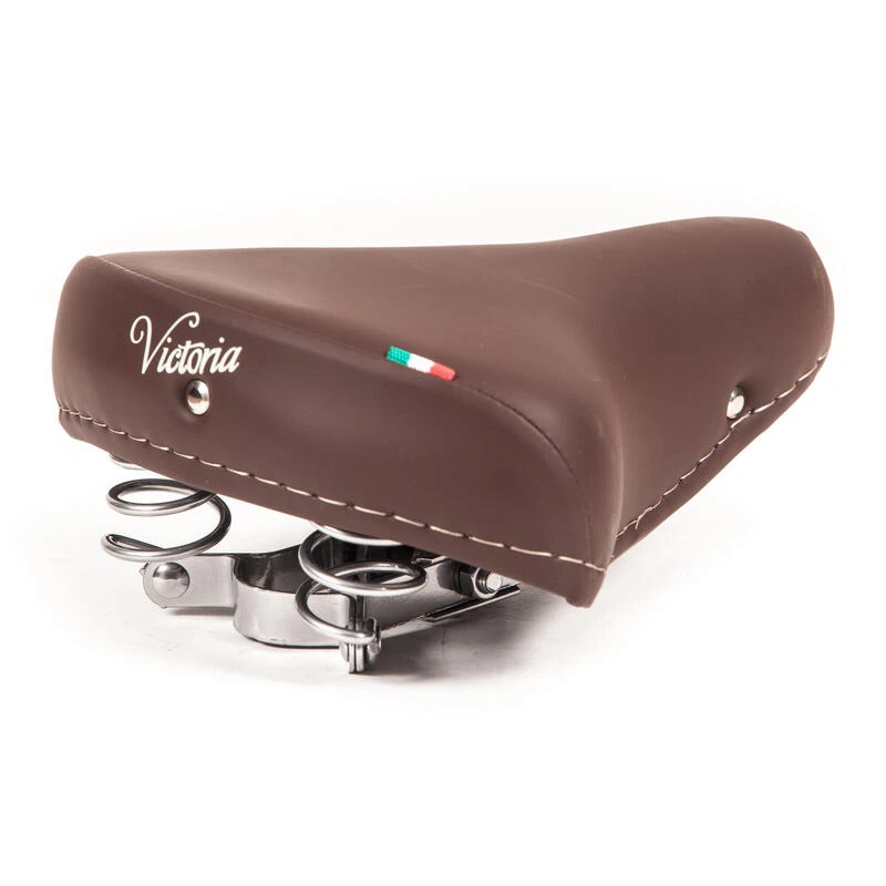 Selle De Vélo Victoria Avec Ressorts Chromés - Brun Foncé 3 Selle De Vélo Victoria Avec Ressorts Chromés - Brun Foncé