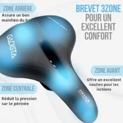 Selle Velo HELGA Ultra Confortable Fait Mains En ITALIE Technologie Brevet 3ZONE -Vélo route Magasin selle velo helga ultra confortable fait mains en italie technologie brevet 3zone 2