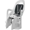 Siège Vélo Arrière Groovy Fixation Sur Porte-bagages Blanc Et Noir -Vélo route Magasin siege velo arriere groovy fixation sur porte bagages blanc et noir