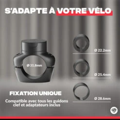 Shapeheart Support Porte Téléphone Pro Pour Guidon De Vélo (Téléphone XL) -Vélo route Magasin support porte telephone pro pour guidon de velo telephone xl 3