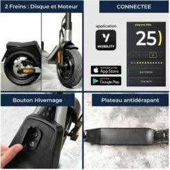 Trottinette électrique YEEP.ME 100a Sport - 10'' 750W 55km - Garantie 5 Ans -Vélo route Magasin trottinette electrique yeepme 100a sport 10 750w 55km garantie 5 ans 2