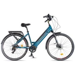 Vélo Électrique Urbanbiker Sidney PLUS Bleu, Roues 26",540Wh (36v 15Ah)