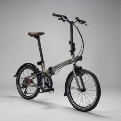 VELO PLIANT BTWIN FOLD 560 ALUMINIUM BRUT VERNIS -Vélo route Magasin velo pliant btwin fold 560 aluminium brut vernis 4