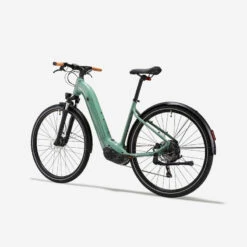 Rockrider Vélo Tout Chemin électrique à Moteur Central - Cadre Bas - E-actv 500 Vert -Vélo route Magasin velo tout chemin electrique a moteur central cadre bas e actv 500 vert 2
