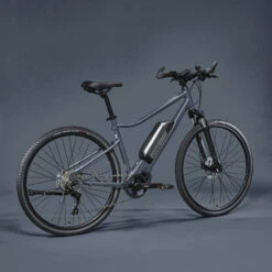 VÉLO TOUT CHEMIN ELECTRIQUE RIVERSIDE 540 E BLEU (BATTERIE GRISE) -Vélo route Magasin velo tout chemin electrique riverside 540 e bleu batterie grise 2
