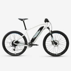 Rockrider Vélo VTT électrique Semi-rigide 27'5", E-ST100 BLANC