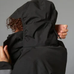 BTWIN VESTE PLUIE CHAUDE VELO VILLE VISIBILITE NUIT 540 FEMME NOIR -Vélo route Magasin veste pluie chaude velo ville visibilite nuit 540 femme noir 5