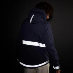 BTWIN VESTE PLUIE VELO VILLE VISIBILITE NUIT 540 FEMME BLEU MARINE -Vélo route Magasin veste pluie velo ville visibilite nuit 540 femme bleu marine 8