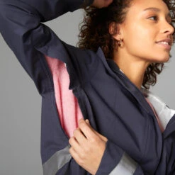 BTWIN VESTE PLUIE VELO VILLE VISIBILITE NUIT 540 FEMME BLEU MARINE -Vélo route Magasin veste pluie velo ville visibilite nuit 540 femme bleu marine 9