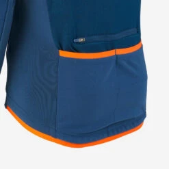 BTWIN VESTE VELO ENFANT 500 BLEU ORANGE -Vélo route Magasin veste velo enfant 500 bleu orange 2
