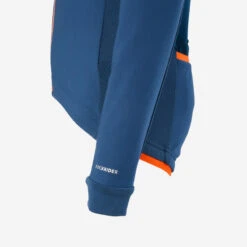 BTWIN VESTE VELO ENFANT 500 BLEU ORANGE -Vélo route Magasin veste velo enfant 500 bleu orange 3